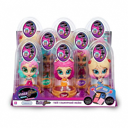 Фото 07262-KV игровой набор с куклой и косметикой instaglam гейл