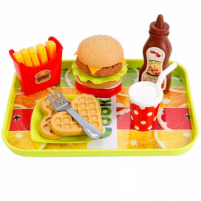 Фото товара 8803-2 еда из ресторана фастфуда набор