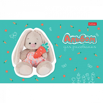 Фото товара 033624 Альбом для рисования ХАТБЕР А5 8 листов "ЗАЙКА МИ", скоба (1/10/100) (8А5B Зайка Ми) (033624)