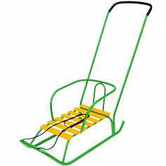 В2/ЯЗ Санки Ветерок 2 В2/ЯЗ ярко-зеленый/Ника/ спинка, толкатель