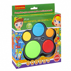 ВВ5888 Настольная семейная игра Bondibon "НА ПАМЯТЬ, НА СКОРОСТЬ", BOX 18х17,6х3,5см.