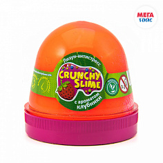 ФФ80087 Лизун-антистресс Crunchy Slime с ароматом клубники 120 г. TM Mr.Boo (24 шт)