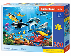 Пазлы B10-222094 Подводный мир, 200 деталей, Castor Land
