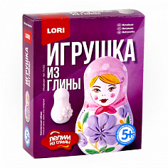 LORI Гл-002 Игрушка из глины "Матрешка"