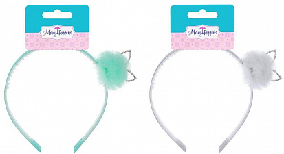 Фото товара 455270 Ободок "Зайка", 6 см, в ассорт.