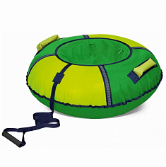 ТБ6К-90/ЗЖ2 Игрушка. Тюбинг "Классический+" 90см (зеленый-лимонный)