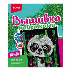 LORI Вп-024 Вышивка пайетками "Панда"