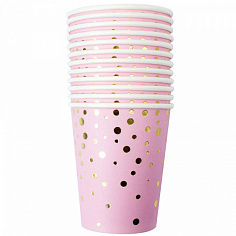 FG240525070L-2 Стакан 10 шт розовый FG240525070L-2