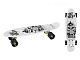миниатюра IT106581 Скейтборд пластиковый с принтом, широкие колеса PU без света, стойка: алюминиевая, размер п