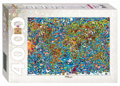 СтепПазл 85407 Мозаика "puzzle" 4000 "Карта мира"