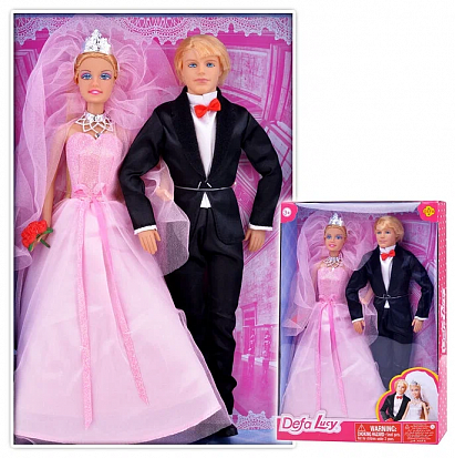 Фото 8305 Кукла "Жених и невеста" с аксессуарами, в коробке