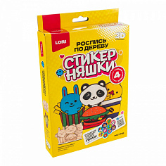 LORI Фно-002 Роспись по дереву.3D-раскраска Стикерняшки "Фастфуд"