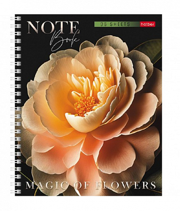 Фото товара Х-96Т5В1гр (086368) Тетрадь 96л # на гребне -Магия цветов-