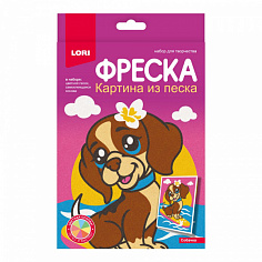 LORI Пз/ф-048 Фреска. Картина из песка "Собачка"