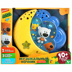 HT486-R Ночник Ми-ми-мишки с проектором. песни из м/ф, звуки природы, свет, на бат, в кор Умка