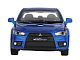 миниатюра 1251330JB Машинка металл. 1:32 Mitsubishi Lancer Evolution, синий, откр. передние двери, свет, звук