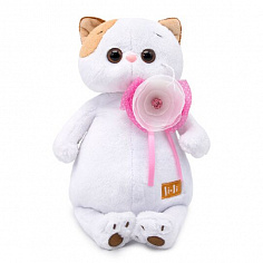 LK24-035 Кошечка Ли-Ли с цветком 24 см