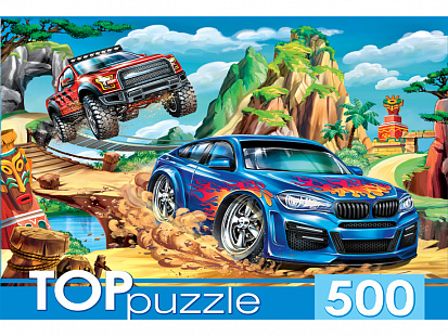Фото товара ХТП500-4128 TOPpuzzle. ПАЗЛЫ 500 элементов. ХТП500-4128 КРУТОЙ ТРАНСПОРТ №5