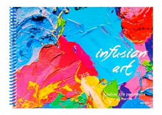 ПП-40-9329 Альбом 40л А4 ЦВЕТОВОЕ РАЗНООБРАЗИЕ, спираль цветная