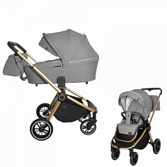 CARRELLO Коляска прогулочная 2 в 1 Epica CRL-8510 Iron Grey (Зол./Р)