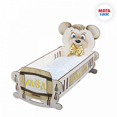 МТ 11592 Кроватка для кукол "Honey bear" в подарочной упаковке 