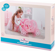 67364 Кроватка-каталка деревянная Карета