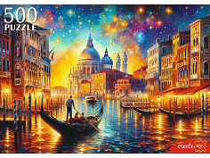 Ф500-7614 ПАЗЛЫ 500 элементов. ВОЛШЕБНАЯ НОЧЬ В ВЕНЕЦИИ (арт.Ф500-7614)