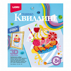 LORI Квл-030 Квиллинг. Панно "Десерт"
