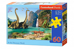 Пазлы B5-06922 Динозавры, (60 деталей MIDI) Castor Land