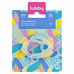 LUBBY4544 прорезыватель для зубов "зайчик" от4 мес.,силикон