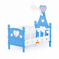 ПОЛЕ62055 Кроватка сборная для кукол №3 (6 элементов) (в пакете)