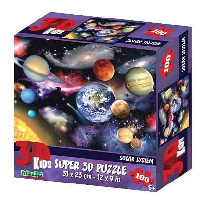 Фото товара PR13720 Пазл Super 3D "Планеты", 100 детал., 5+