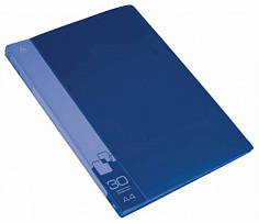 М-816937 Дисплей книга А4 30ф Бюрократ 0,65мм синий BPV30BLUE