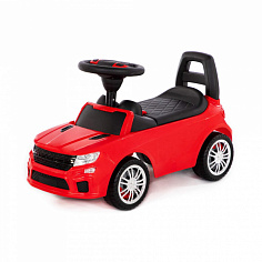 ПОЛЕ84590 Каталка-автомобиль "SuperCar" №6 со звуковым сигналом (красная)