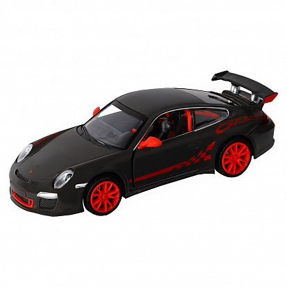 Фото 1251308JB ТМ "Автопанорама" Машинка металл.,1:32 Porsche 911 GT3 Cup, темно-серый, инерция, свет, зв