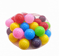 Шарики для сухого бассейна 36 шт.D7см цвета в ассортименте