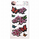 миниатюра Т21480 LUKKY FASHION набор тату 3D, бабочки, цветы, 1 вид, 9х18см (10131010/291021/0725822)