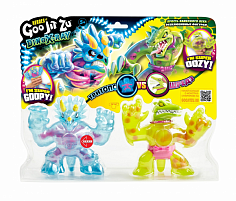 40044 Гуджитсу Игровой набор Тритопс и Шредз Дино Икс-Рэй тянущиеся фигурки