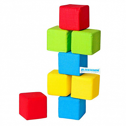 Фото 332 Мякиши Игрушка Кубики 4 цвета