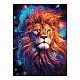 миниатюра LORI Кпн-347 Картина по номерам на картоне 28,5*38 см "Лев"
