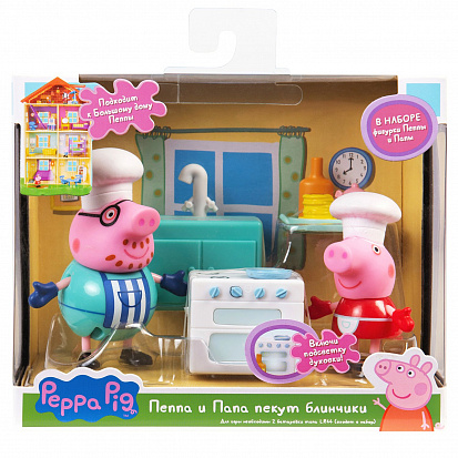 Фото 35353 Свинка Пеппа. Пеппа и Папа пекут блинчики игр.наб.TM Peppa Pig