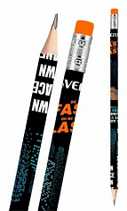 Д-5032503 Карандаш графитный deVENTE Last or last HB 2мм трехгранный с ластиком