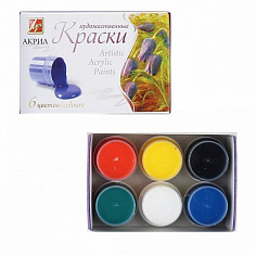 Луч 22С 1408-08 Краски Акриловые ЛУЧ "Художественные" 6 цв. (24) (22С 1408-08)