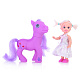 миниатюра 8077 Кукла "Принцесса" с малышкой на пони и аксессуарами