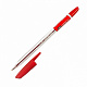 миниатюра 3002N/red Ручка шариковая LINC "CORONA PLUS" 0,7мм, прозрачный корпус, красная (50/2000) (3002N/red)