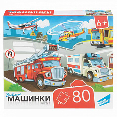 RI8003 Игра детская настольная "80 Машинки"