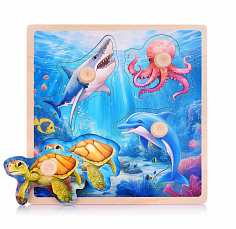 D2011 Пазл-вкладыш "Подводный мир"