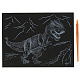 миниатюра 100SCRATCHART-SILV-DINO Гравюра 18*24 см динозавр, серебряная MultiArt