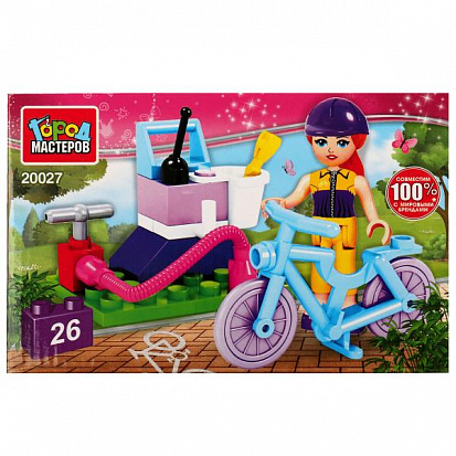 Фото товара 20027-AA Конструктор велопрогулка, 26 дет. Город мастеров