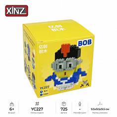 YC227 3D Конструктор из мини-блоков XINZ Minions: Боб в мундире, 725 дет. (YC227)